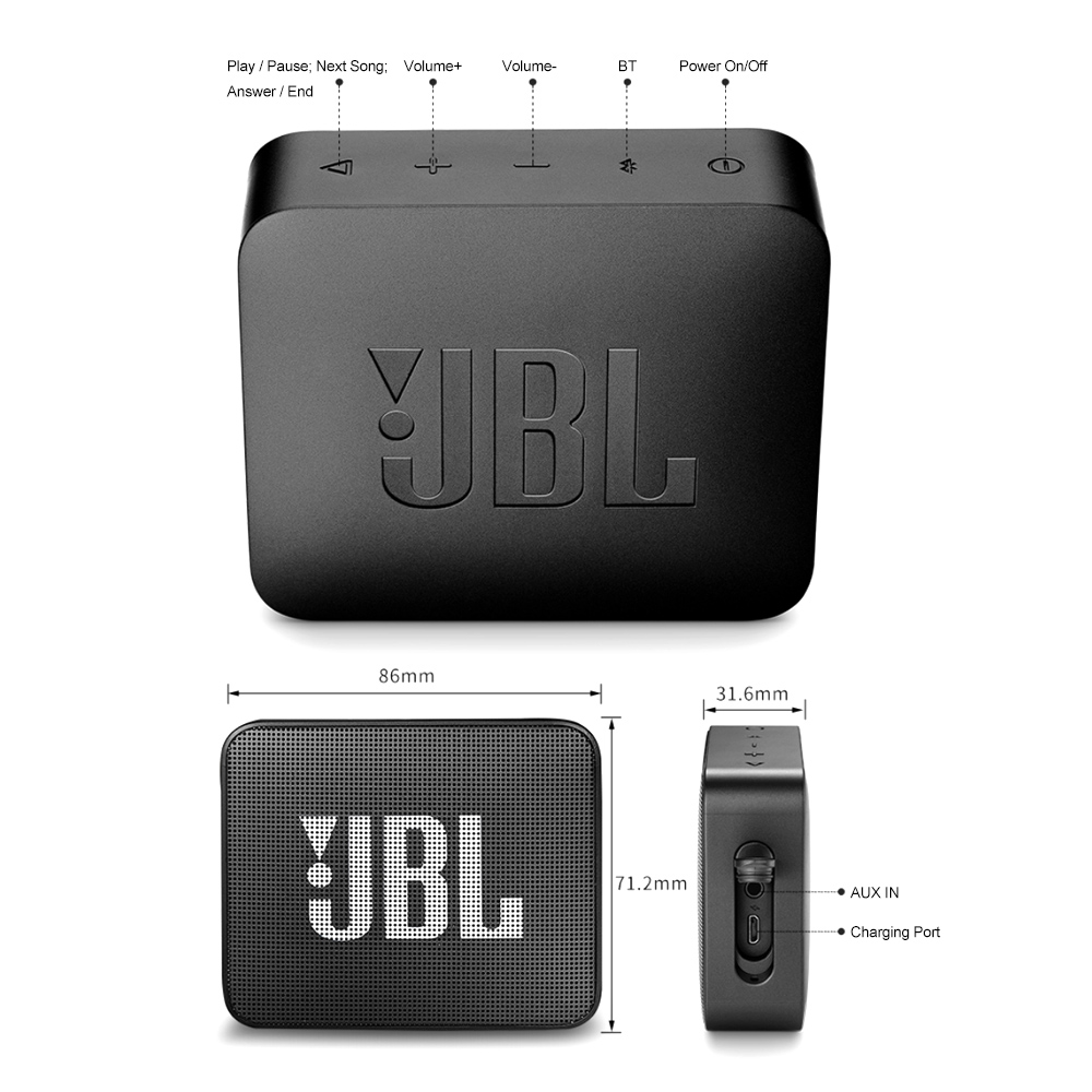 IPX7 Waterproof Wireless Bluetooth Speaker for Outdoor